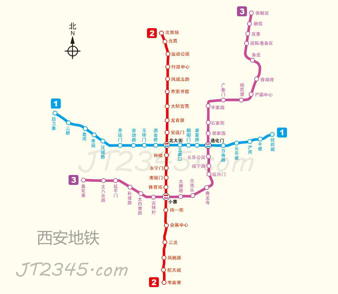 西安一号地铁站线路图图片