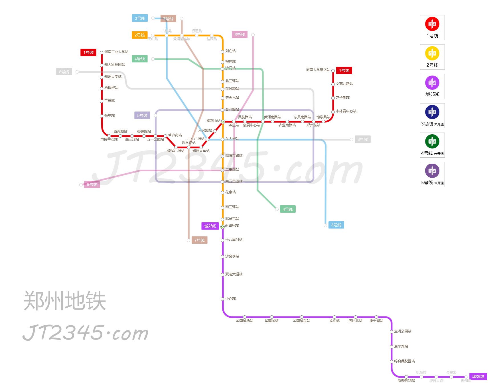 郑州地铁k3快线线路图图片